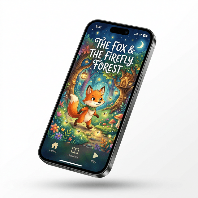 Kidmox app showing a fairy tale story